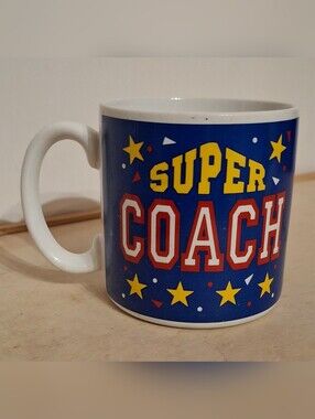 Vintage 1995 "Super Coach" ceramic mug by Frances Meyer, Inc.